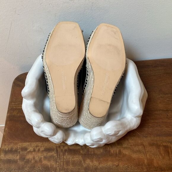 Banana Republic Black Wedge Square Toe Espadrilles - Picture 6 of 8